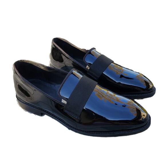 Allen Edmonds James Polished Patent Leather Tuxedo Dress Loafers 12 - Picture 13 of 13